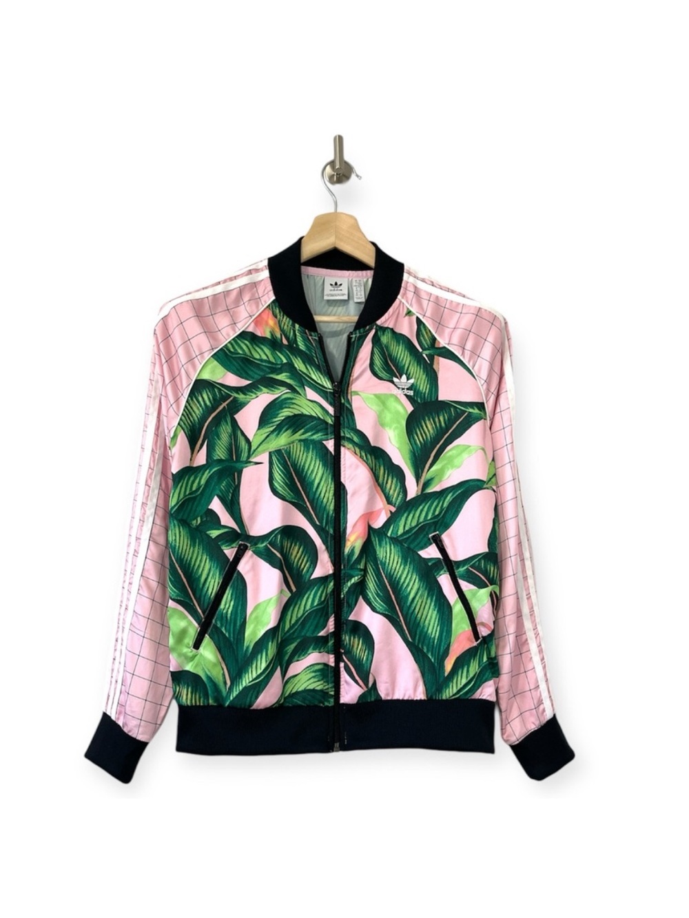 Adidas Farm Rio Superstar Palm Leaf Pink Green Track Jacket